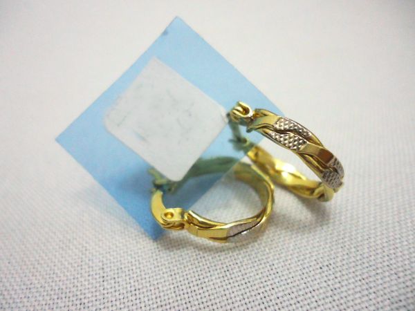 Argola folheada a Ouro