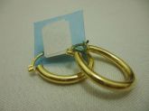 Argola folheada a Ouro