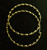 Argola folheada a Ouro