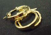 Argola folheada a Ouro
