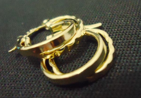 Argola folheada a Ouro